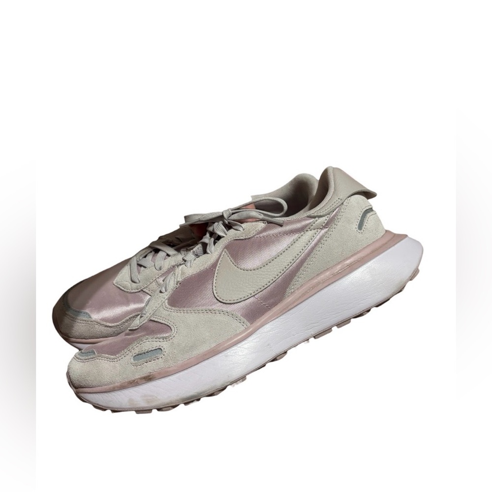Nike womens phoenix waffle sneakers plum chalk color pink size 11.5